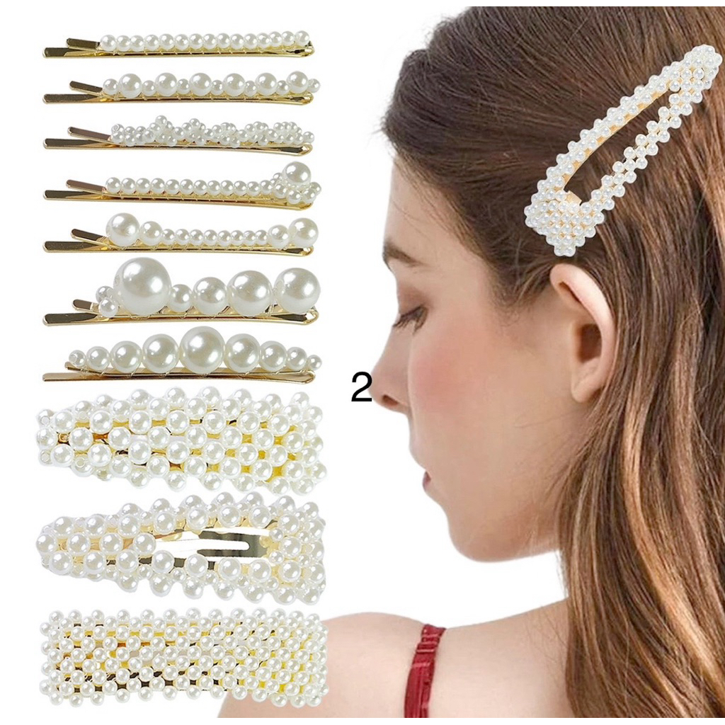 (Quà Tặng) Kẹp tóc + Dây buộc xinh sắn đính ngọc thời trang Hàn Quốc | BigBuy360 - bigbuy360.vn