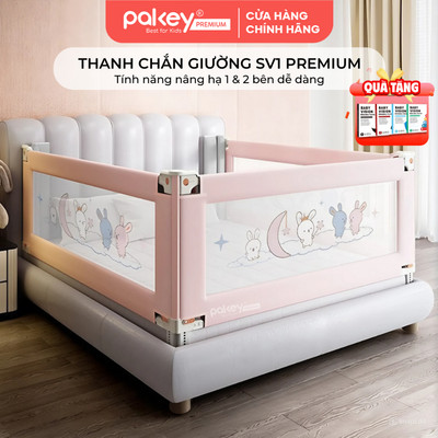 Thanh Chắn Giường PAKEY SV1 An Toàn Cho Bé Nhiều Màu Sắc, Họa Tiết Sinh Động, Thanh Chặn Giường Em Bé