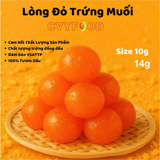  Lòng Đỏ Trứng Vịt Muối CVYFOOD Size 10g đến 14g Túi 50 và 100 quả  Túi Hút Chân Không  