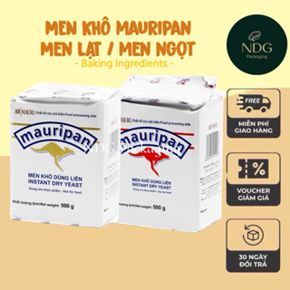  Men Khô Mauripan màu Đỏ Vàng - Men Khô Lạt Men Khô Ngọt Men Nở Men làm bánh Mauripan 