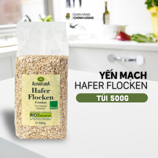  Yến mạch Hafer Flocken Bio Alnatura Đức Cán Vỡ 500G 