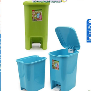 Thùng rác đạp chân cao cấp Sawady 15L nhựa cao cấp tiện dụng