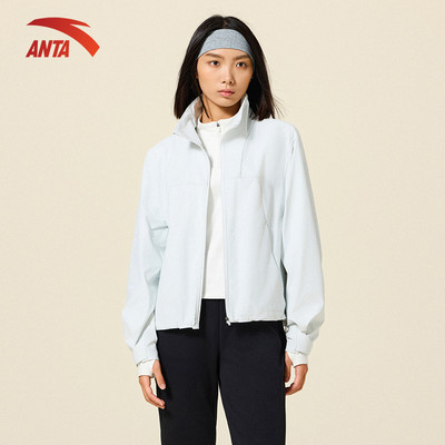 ANTA Nữ Advanced Run Áo khoác gió Single Trench Coat Áo khoác chống nắng vải dệt 162537602U