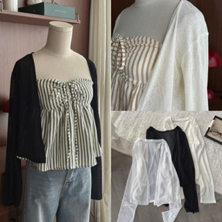 Áo khoác cardigan len mỏng 3 màu Nữ the.sweaterweather TSW