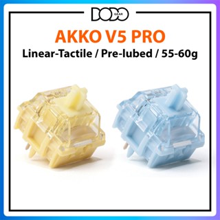  Switch Akko V5 Pro Creamy Yellow Creamy Blue 5 PIN công tắc bàn phím Switch Akko Creamy Yellow Creamy Blue DoDo Gear 