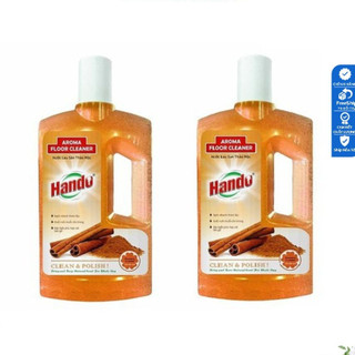 Bộ 2 nước lau sàn thảo mộc hando tinh dầu quế 1 lít