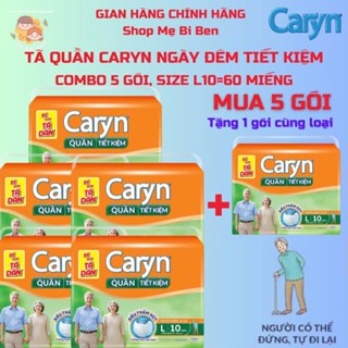 [MUA 5 GÓI TẶNG 1 GÓI] Tã Quần người lớn người già Caryn ngày và đêm  XL18/ XL10/ M10/ L10/ M18/ L18 miếng
