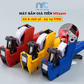 Máy bắn giá - Máy bấm giá t.iền MX-5500 trong cửa hàng siêu thị - Có ký hiệu VND