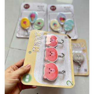 Combor 3 Móc Dán Tường Hook Nhiều Hình Siêu Xinh