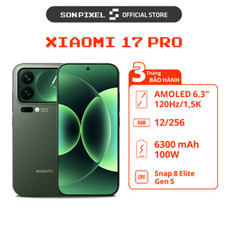  Điện Thoại Xiaomi 17 Pro Chip Snapdragon 8 Elite Gen 5 Ram 12 16GB Màn Hình LTPO AMOLED 120Hz. SonPixel 