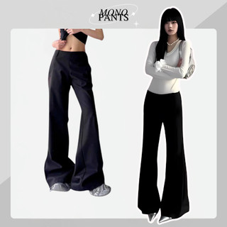   KC37  Quần Tây Công Sở Ống Loe MoNo Pants Vải Mềm Mịn Cạp Trễ Tôn Dáng Phù Hợp Đi Làm Đi Chơi 