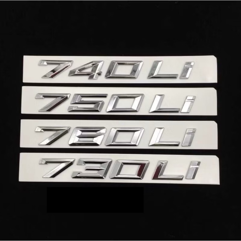 logo chữ 750Li 730Li 735Li 780Li 740Li dán thân xe BMV hàng cao cấp xịn