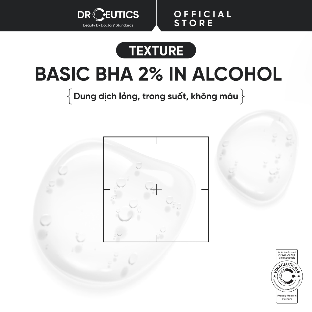 DRCEUTICS Dung Dịch Loại Bỏ Tế Bào Chết Basic BHA 2% In Alcohol - Nền Cồn (100ml - 200ml) | BigBuy360 - bigbuy360.vn