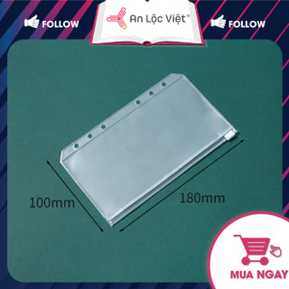 COMBO 10 Túi zip A6 đựng đồ cá nhân, gắn sổ tiết kiệm, sổ tay cực kỳ tiện dụng