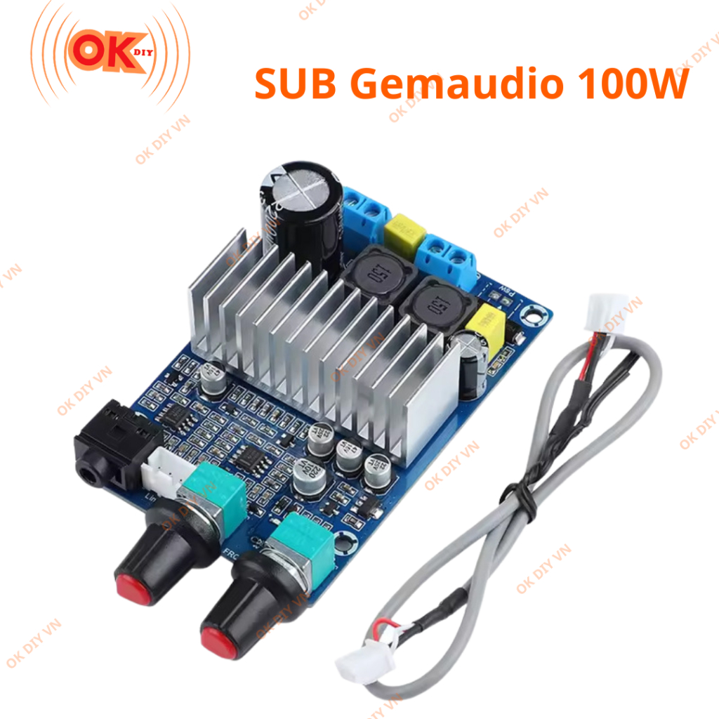 Mạch Lọc Sub siêu trầm Gemaudio 100w phân tần dủ động Mono từ OKDIY