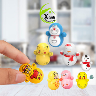 Lật Đật Hình Thú, Siêu Anh Hùng Cho Bé GD104 - Đồ Chơi Lật Đật Mini Hoạt Hình Pikachu Doremon