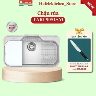 Mua Chậu rửa chén bát Konox bề mặt mịn Tari 9051SM tặng Dao gọt thép Đức Emmitt Series 4.5′′ Paring Knife