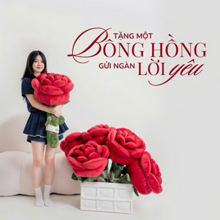  Bông Hoa Hồng Khổng Lồ Hoa Hồng Gấu Bông Món Quà Tình Yêu Ngọt Ngào Size 80cm Cao Cấp Phù Hợp Cho Mọi Lứa Tuổi 