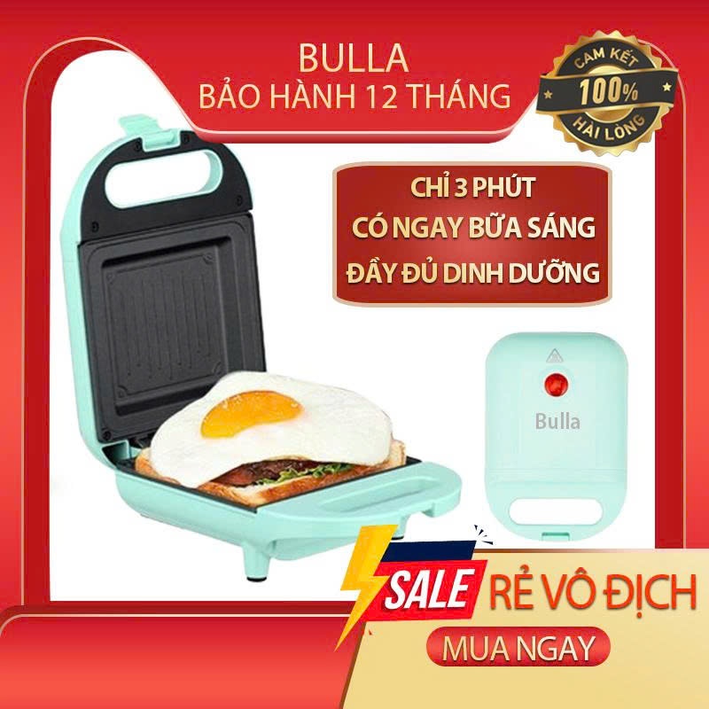 Máy Nướng Bánh Mì Sandwich Đa Năng - Máy Kẹp Sandwich Bulla Cao Cấp - Bảo Hành 12 Tháng, Phiên Bản Quốc Tế