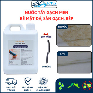 Nước tẩy rửa đa năng, tẩy vết bẩn cứng đầu trên bề mặt men sứ, mặt đá, inox, bếp, gạch men nhà vệ sinh, chai 250gr Lotux