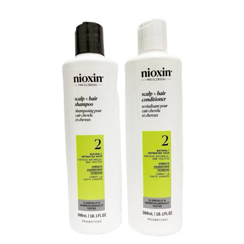 Bộ dầu gội xả Nioxin chống rụng tóc System 2 300mlx2 ( New 2025 ) - NN