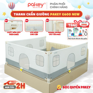 [NEW 2025] Thanh Chắn Giường Mẫu Mới Độc Quyền Pakey G600, Khóa Bấm Kép Trên Dưới Mạ Vàng, Vải 600D Mềm Mịn Chống Bẩn