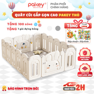 Quây Cũi Nhựa Gấp Gọn Cao Cấp TẶNG 100 BÓNG New 2025 + GIỎ ĐỰNG, Quây Nhựa Cho Bé Siêu Chắc Chắn Bảo Hành Trọn Đời