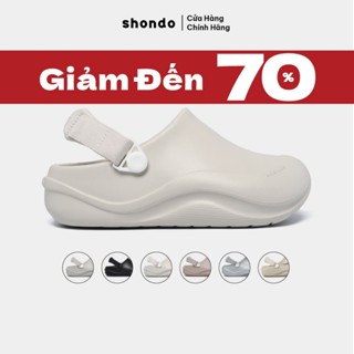 Giày Clog Nam Nữ Suke Thoải Mái Sục Nhựa Đúc, Đi Mưa Shondo Nhiều Màu