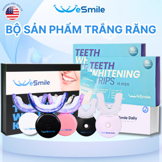 Kit trắng răng Wesmile cao cấp, máy làm trắng răng cấp tốc an toàn tại nhà, không ê buốt, không bào mòn men răng