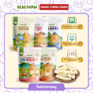   5 tặng 1  4 tặng 1  DATE 10.2026 Bánh ăn dặm Hữu cơ Real Organic 100% Bebefarm cho bé 4–36 tháng HQ 