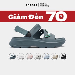Giày Sandal Nam Nữ FX Chất Nhựa Đúc Cao Cấp Chống Trơn Trượt, Không Thấm Nước Shondo Nhiều Màu