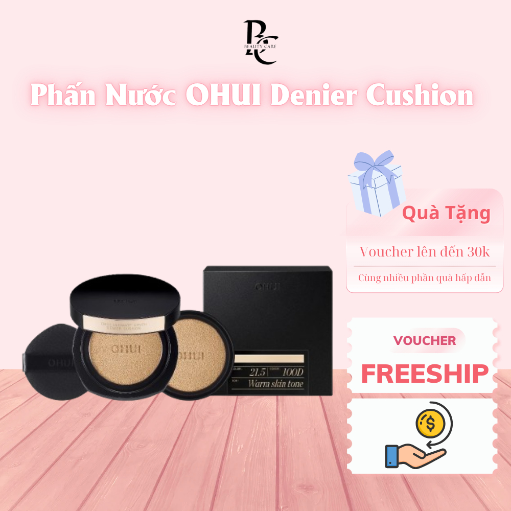 [HÀNG CÔNG TY] Phấn Nước Kiềm Dầu OHUI Cushion Che Phủ Cao Mỏng Nhẹ Ultimate Cover Denier Cushion