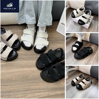  Dép sadan nữ da lộn đế cao 4cm tán đinh quai da mềm phom gọn tôn dáng,Dép quai hậu nữ thời trang bản giới hạn 2023-N19 