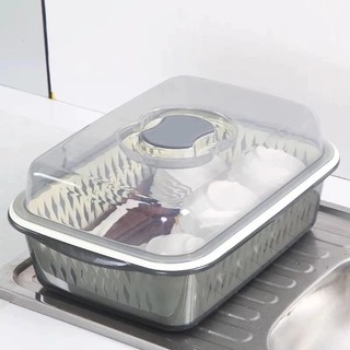  Sét rổ nhựa kèm chậu đựng rau củ quả úp chén bát úp cốc rổ để đồ ăn dặm có nắp tiện lơi nhựa cao cấp ngăn ngừa bụi bẩn 