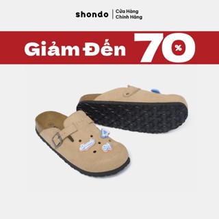 Dép Sục Nam Nữ Gắn Charm Đề Trấu Mulezi Shondo Nhiều Màu