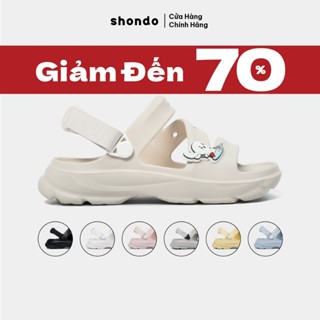Giày Sandal Nam Nữ FX Ver 2 Chất Nhựa Đúc Cao Cấp Chống Trơn Trượt, Không Thấm Nước Shondo Nhiều Màu