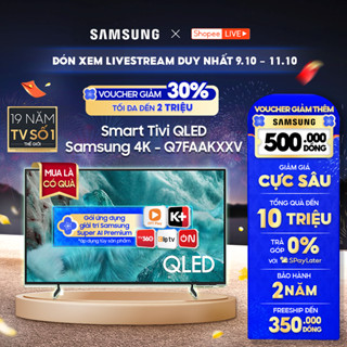 [Livestream]-Smart Tivi Samsung QLED Q7F 4K Samsung Vision AI Smart TV (2025) - Miễn phí lắp đặt