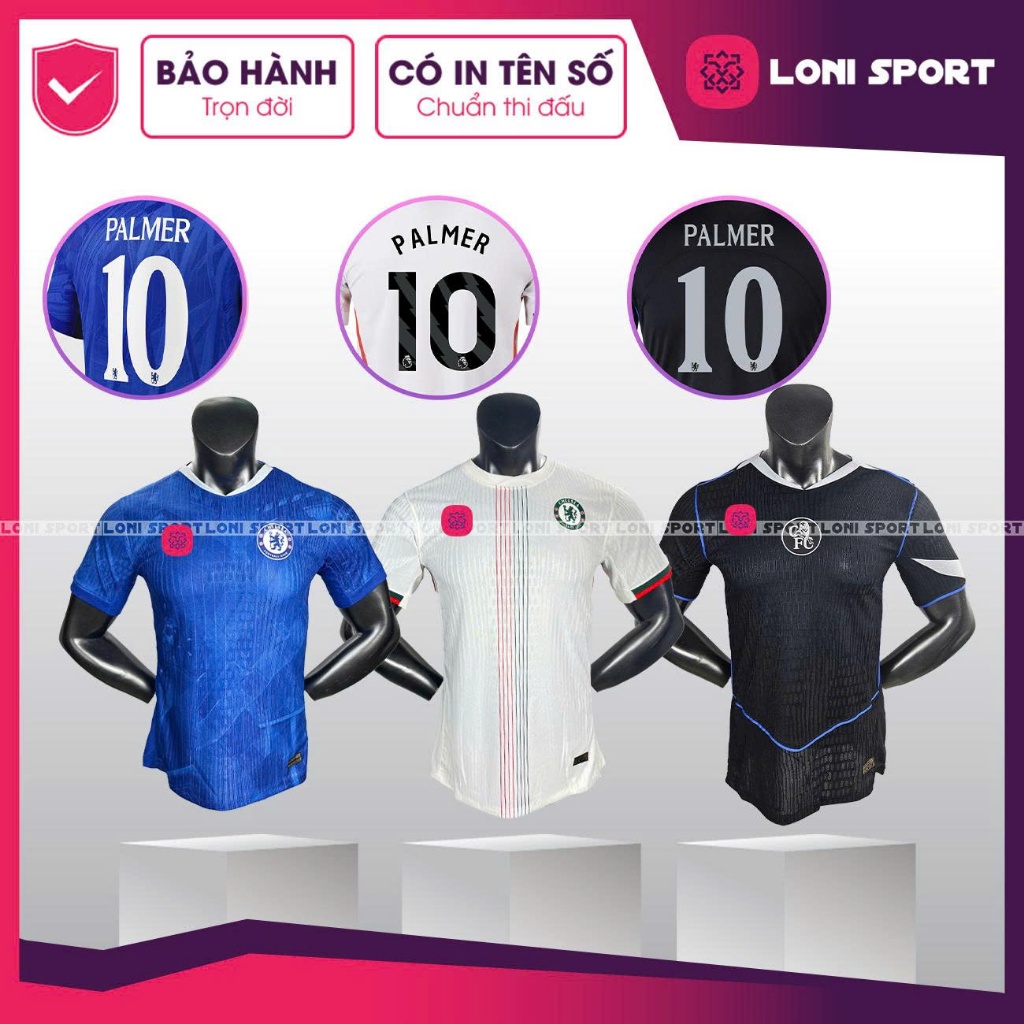 [Bản Player xịn] Áo bóng đá Chelsea-xanh/trắng kem các mùa giải Mới. Hàng nhập nguyên chiếc từ Thái 