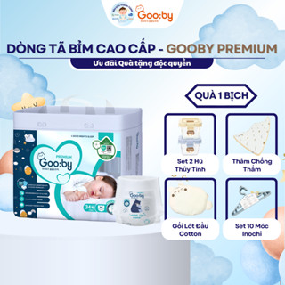 [KÈM QUÀ] 1 BỊCH Bỉm Quần/Dán Gooby Premium cải tiến - Chuyên gia BỈM ĐÊM, chống trào đến 12h Size NB/S/M/L/XL/XXL