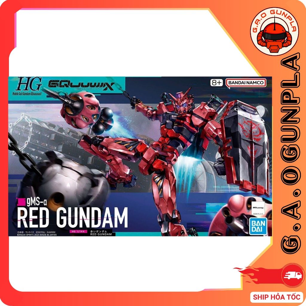 Mô hình lắp ráp Gundam Bandai chính hãng HG 1/144 RED GUNDAM