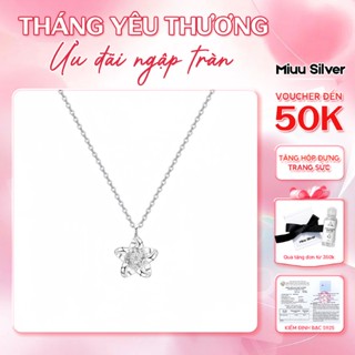 Dây chuyền bạc Miuu Silver, vòng cổ nữ ngôi sao đính đá Stelira