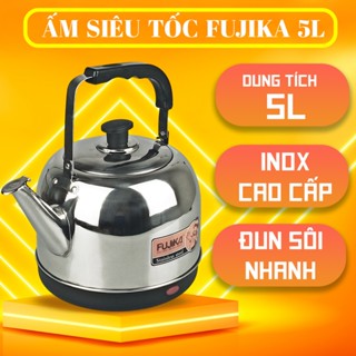Ấm Siêu Tốc Inox 5L Fujika FJ-SD50 Công Suất 1500W Tiết Kiệm Điện, dung tích lớn 5L