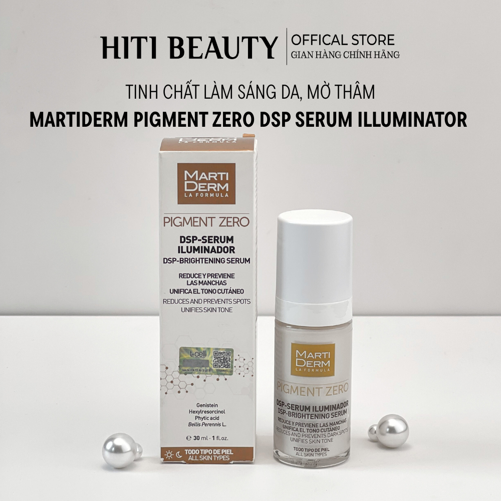Tinh Chất Làm Sáng Da, Mờ Thâm - MartiDerm Pigment Zero DSP Serum Illuminator