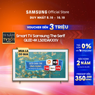 Smart Tivi The Frame QLED Samsung 4K 50 inch QA50LS03BAKXXV:Chính Hãng