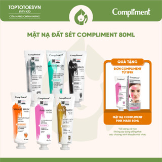 [HÀNG NHẬP KHẨU] Mặt nạ đất sét detox da, làm sáng, kiềm dầu, se khít lỗ chân lông Compliment 80ml