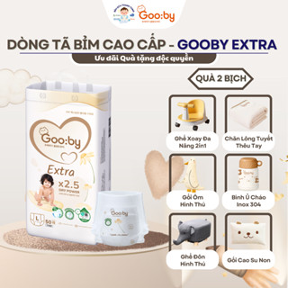 [KÈM QUÀ] COMBO 2 Bịch Gooby Extra cải tiến, siêu mỏng mềm, thấm hút tốt size NB/S/M/L/XL/XXL/XXXL