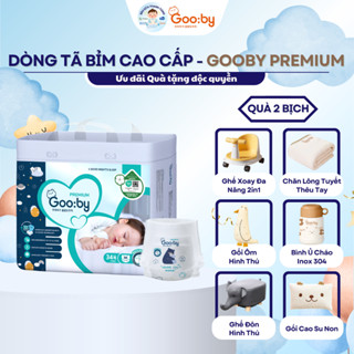 [KÈM QUÀ] COMBO 2 Bịch Bỉm Quần/Dán Gooby Premium - Chuyên gia bỉm đêm, chống trào 12h, đủ size NB/S/M/L/XL/XXL/XXXL