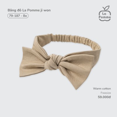 Băng đô La Pomme ji won - Sợi Warm Cotton ấm áp và thoáng khí  – Bé gái