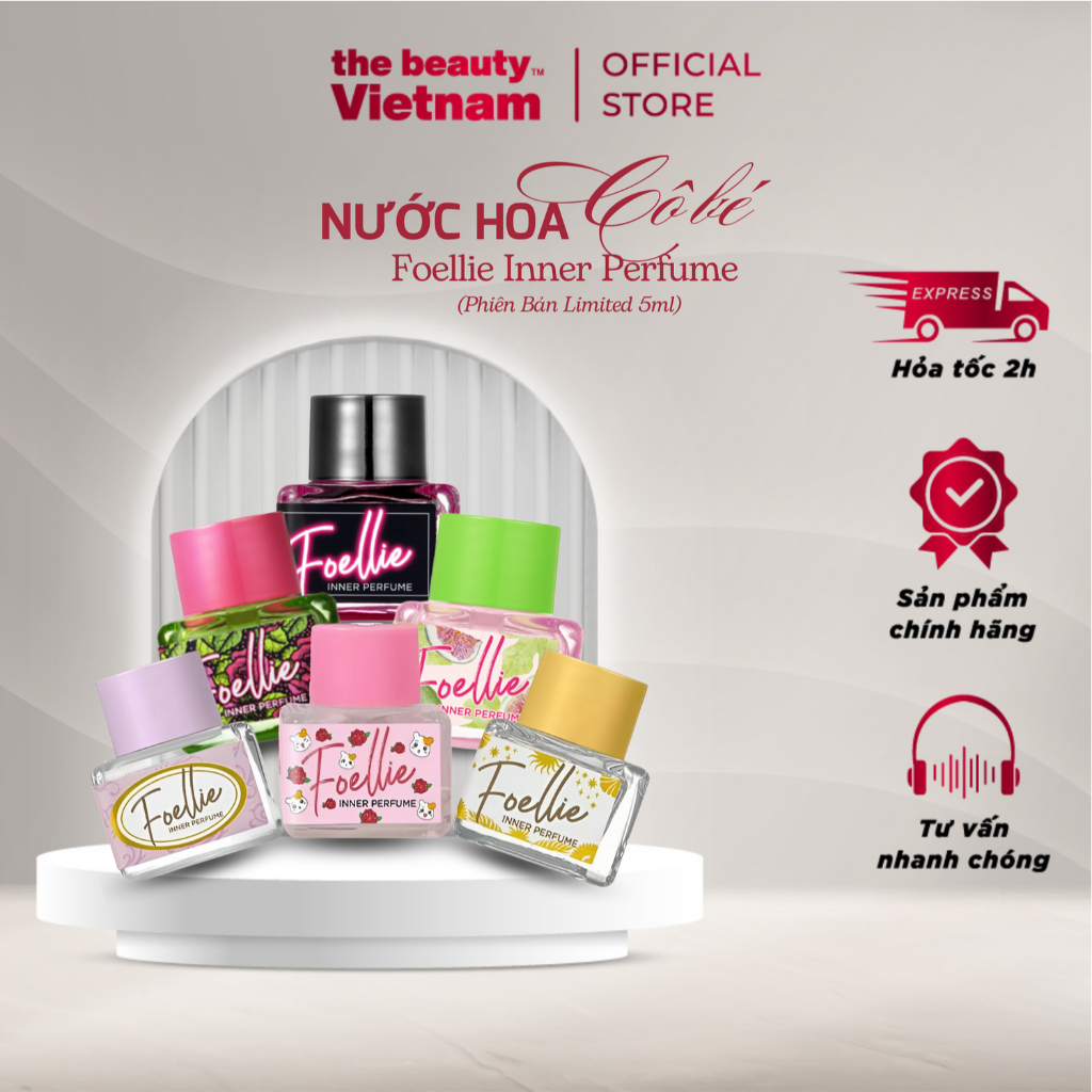 [CHE TÊN SP] Nước Hoa vùng kín nữ Foellie Inner Perfume 5ML limited edition - Phiên bản giới hạn