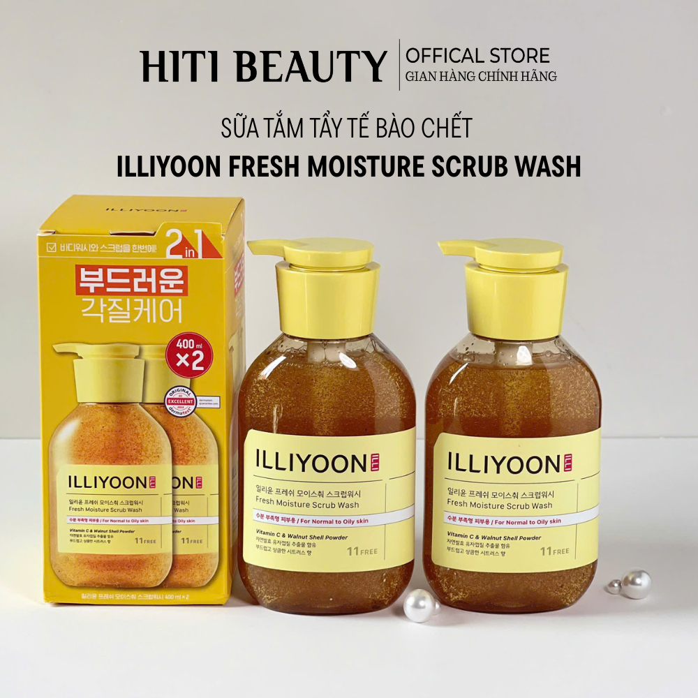 Sữa Tắm Tẩy Tế Bào Chết ILLIYOON Fresh Moisture Scrub Wash